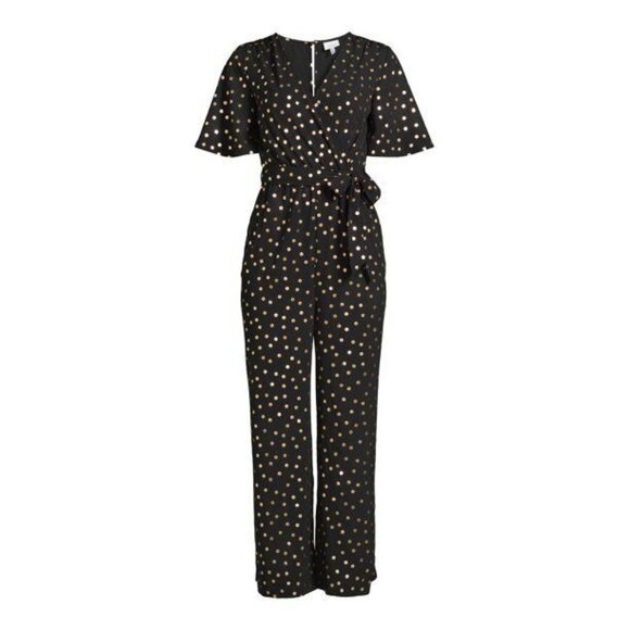 The Get Women's Wrap Bodice Jumpsuit Size S NWT - Picture 1 of 3